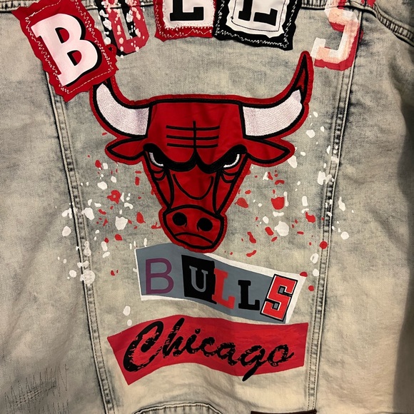 Chicago Bulls Jean Jacket FISLL DENIM - Picture 5 of 10